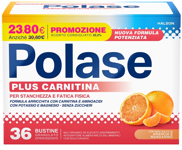 POLASE PLUS CARNITINA PROMO 36 BUSTINE GRANULATO EFFERVESCENTE DA 6
