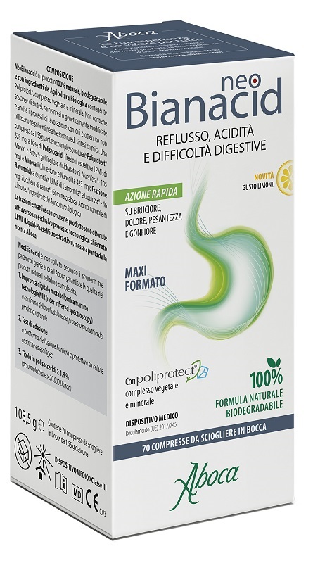 NEOBIANACID 70 COMPRESSE GUSTO LIMONE